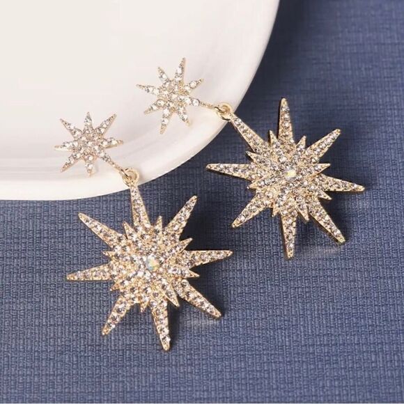 ⭐️ Betsey Johnson NEW CELESTIAL drop dangle earrings ⭐️ - Picture 8 of 8